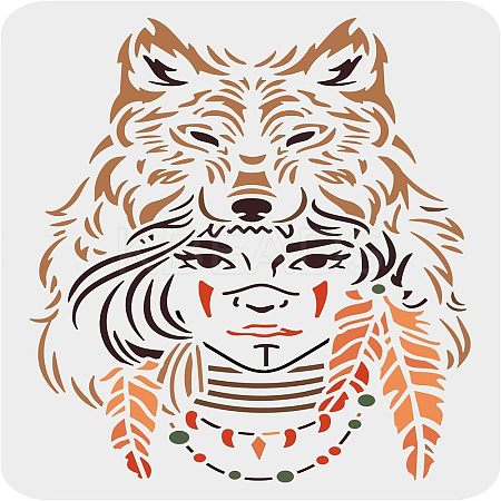 Large Plastic Reusable Drawing Painting Stencils Templates DIY-WH0202-483-1