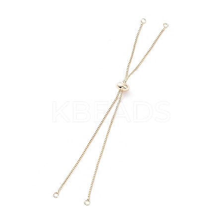Rack Plating Brass Box Chain Link Bracelet Making KK-A183-02G-1