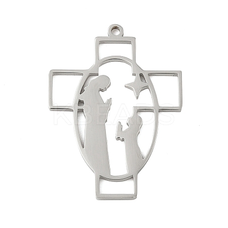 304 Stainless Steel Pendants STAS-G355-04P-1