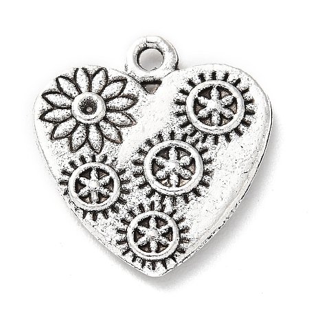 Tibetan Style Alloy Pendant Rhinestone Settings PALLOY-P293-031AS-1