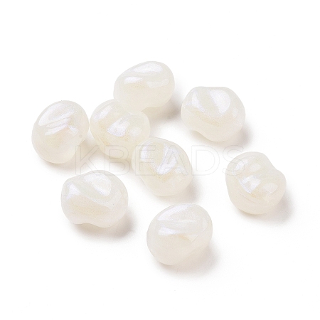 Opaque Acrylic Beads OACR-C013-10H-1