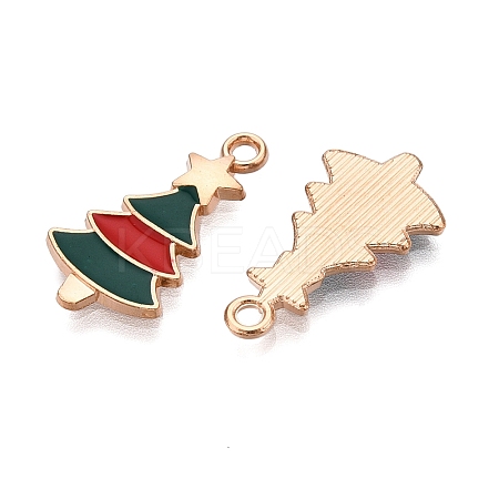 Christmas Theme Alloy Enamel Pendants ENAM-T020-10J-1