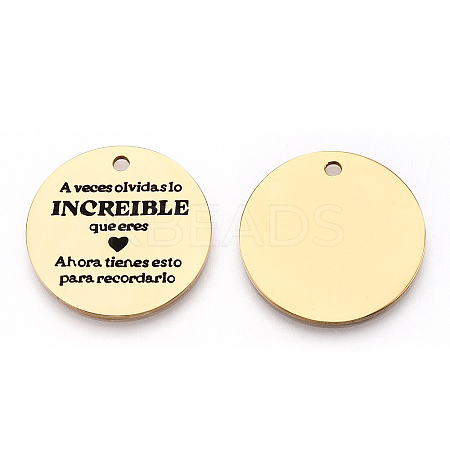 201 Stainless Steel Pendants LS-STAS-T064-37G-5-1