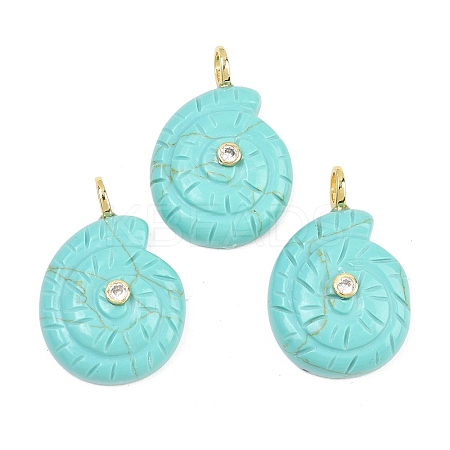 Synthetic Turquoise Pendants G-H353-02G-09-1