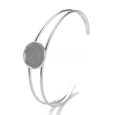 Non-Tarnish 304 Stainless Steel Bracelets Setting Making BJEW-B090-03C-P-1
