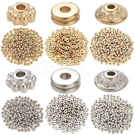 1400Pcs 3 Styles CCB Plastic Beads CCB-PA0001-12-1