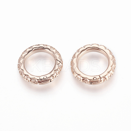304 Stainless Steel Spring Gate Rings STAS-O114-089A-RG-1