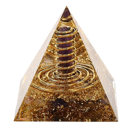 Orgonite Pyramid Resin Energy Generators DJEW-C019-01A-1