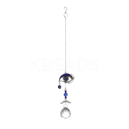 Alloy Eye Turkish Blue Evil Eye Pendant Decoration LS-HJEW-M002-15AS-1