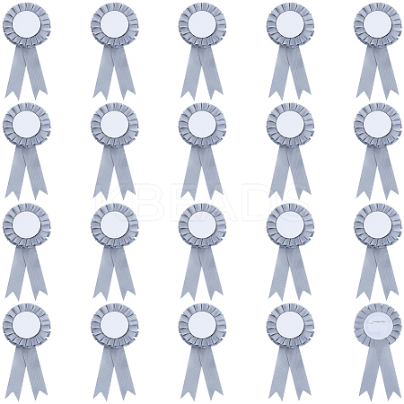 Award Ribbon Shape Iron Badge Pins JEWB-WH20002-04C-1