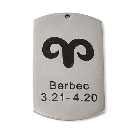 Non-Tarnish 304 Stainless Steel Pendants LS-STAS-C098-01C-P-1