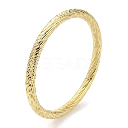 304 Stainless Steel Textured Bangles BJEW-G686-01G-1