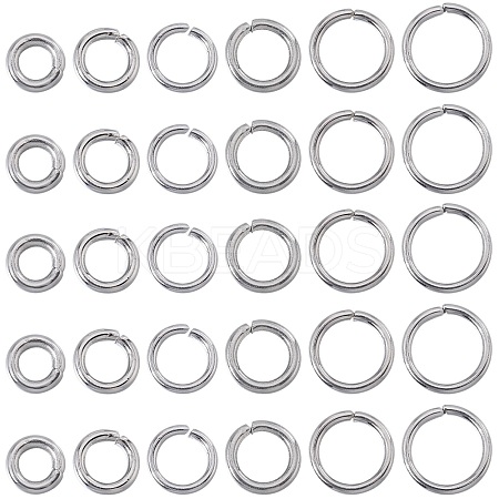 600Pcs 6 Styles 304 Stainless Steel Open Jump Rings STAS-SP0001-69-1