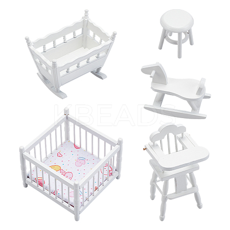 1 Set Wood Mini Furniture Model DIY-GO0002-35-1