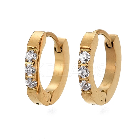 304 Stainless Steel Huggie Hoop Earrings LS-EJEW-L252-042G-1-1