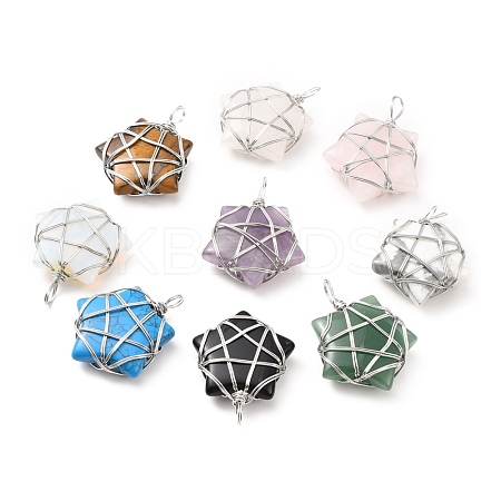 Natural & Synthetic Gemstone Pendants G-D458-07P-RS-1