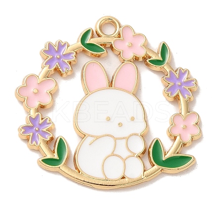 Alloy Enamel Pendants ENAM-147-03D-G-1