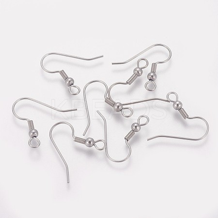 Tarnish Resistant 316 Surgical Stainless Steel Earring Hooks STAS-I090-03P-1