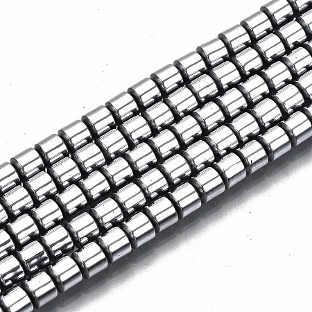 Electroplate Non-magnetic Synthetic Hematite Beads Strands G-T114-61-P-1