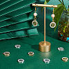 12Pcs 2 Colors 201 Stainless Steel Pendants STAS-UN0031-34-3