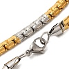 202 Stainless Steel Box Chain Necklaces STAS-A100-10-1