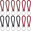 12Pcs 3 Colors PU Leather Knitting Keychains KEYC-CL0001-20A-1