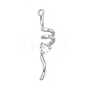 Brass with Cubic Zirconia Pendants KK-Q048-02P-1