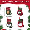 12Pcs 4 Styles Cloth Christmas Stocking Gift Bag Pendant Decoration FIND-SP0020-60A-2