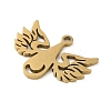 5Pcs 201 Stainless Steel Pendants STAS-B064-17G-2