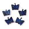 Natural Lapis Lazuli Carved Butterfly Pendants G-N342-01C-1