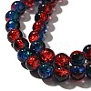 Crackle Glass Beads Strands X1-CCG-C002-8mm-10-3