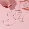 Natural Quartz Crystal Chips Beaded Jewelry Set SJEW-JS01231-05-2