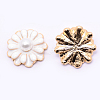 Alloy Cabochons PALLOY-WH0008-10-1