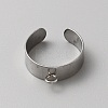 304 Stainless Steel Loop Ring Base LS-FIND-WH0161-31C-P-1
