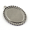 Tarnish Resistant Pendant Cabochon Settings LS-X-STAS-Q194-16-3