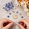 30Pcs Natural Blue Spot Jasper European Beads G-SP0001-01A-05-3