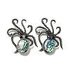 Natural Paua Shell/Abalone Shell Octopus Brooch X-FIND-Z032-03B-1