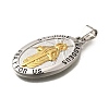304 Stainless Steel Pendants STAS-A109-06G-2