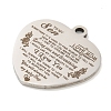 Non-Tarnish 201 Stainless Steel Pendants STAS-L079-26P-03-2