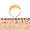 Brass Micro Pave Clear Cubic Zirconia Cuff Rings for Women RJEW-U047-04G-5