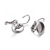 Tarnish Resistant 304 Stainless Steel Leverback Earring Findings X-STAS-H423-04P-4