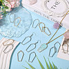 20Pcs 2 Colors Alloy Open Back Bezel Pendants FIND-CA0011-49-5