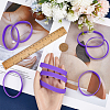 Flat Plain Silicone Cord Bracelet for Men Women BJEW-WH0016-32E-3