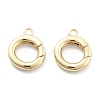 Rack Plating Brass Spring Gate Rings LS-KK-H449-58G-01-NR-1