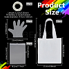 12Pcs Rectangle Black Canvas Cloth Packaging Bags with Handles ABAG-NB0002-40-2