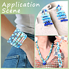 600Pcs 6 Colors Opaque & Tansparent Acrylic European Beads MACR-SC0002-02A-6