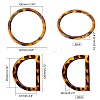 4 Pcs 2 Styles Resin Handles Replacement DIY-PH0005-12-3
