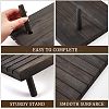 7-Slot Wooden Place Card Display Stands ODIS-WH0029-52B-3