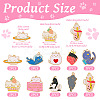 20Pcs 10 Colors Cute Alloy Pendants ENAM-TA0001-91-4
