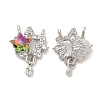 Zinc Alloy Crystal Pendants LS-PALLOY-Q449-02P-1